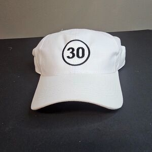 Illinois Lottery 30th Anniversary Hat Baseball Cap White Adjustable NWOT Dad